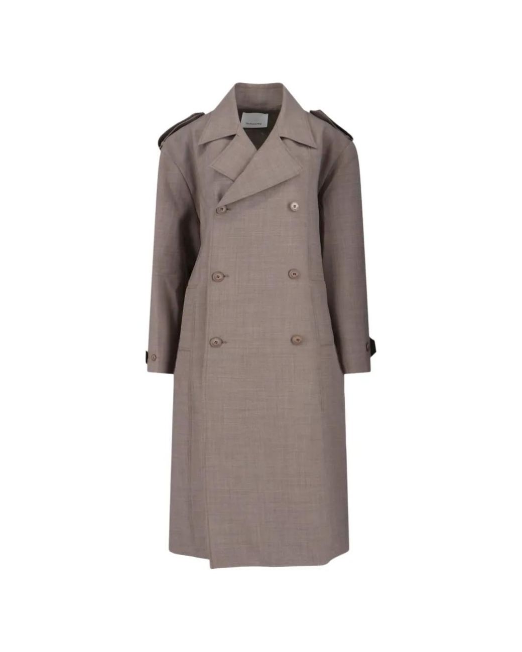 Frankie Shop Brown Bleecker Belted Trench Coat