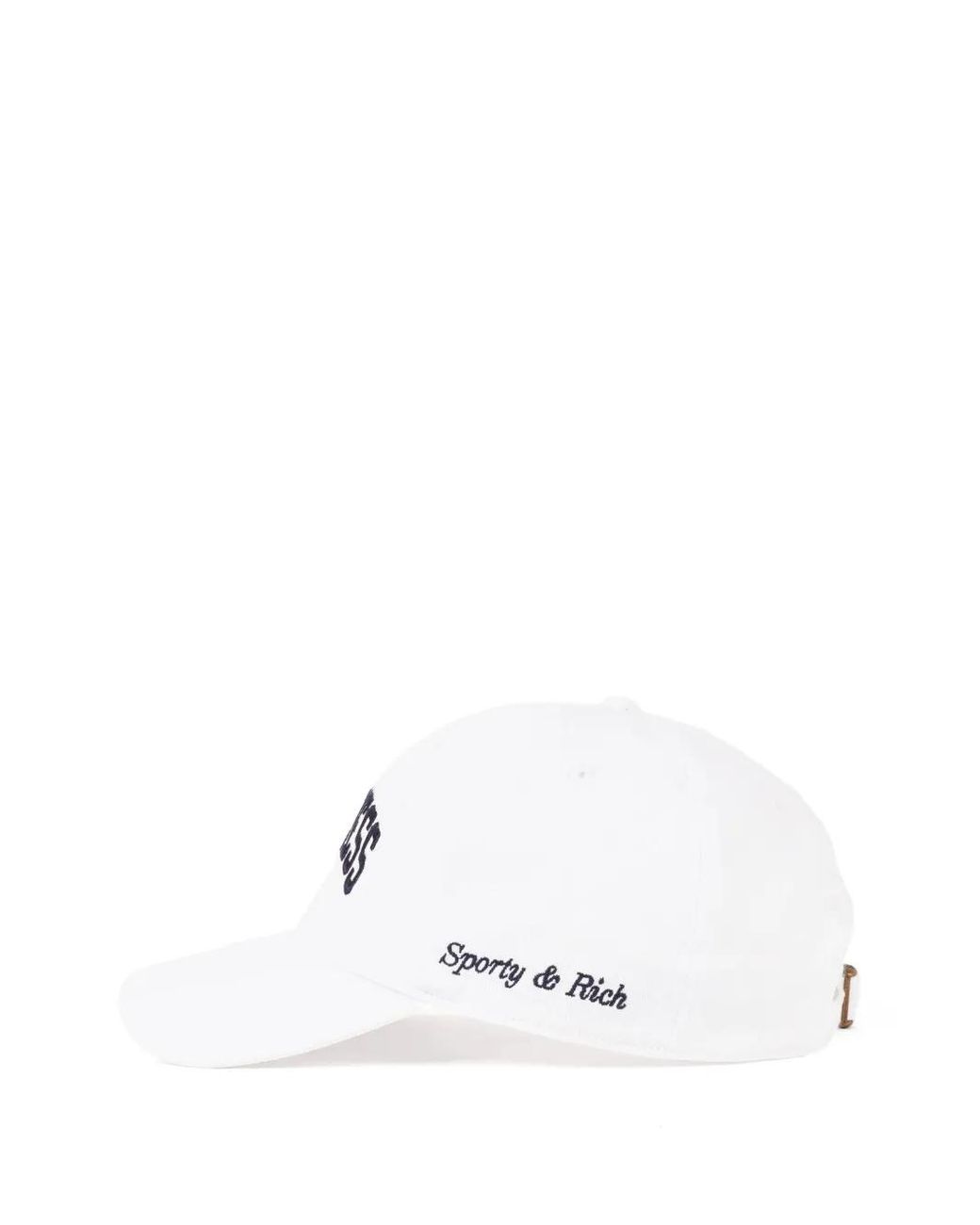 Sporty & Rich White Wellness Embroidered Cap
