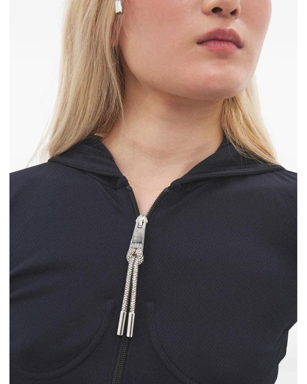 Area Blue Zip-Up Hoodie