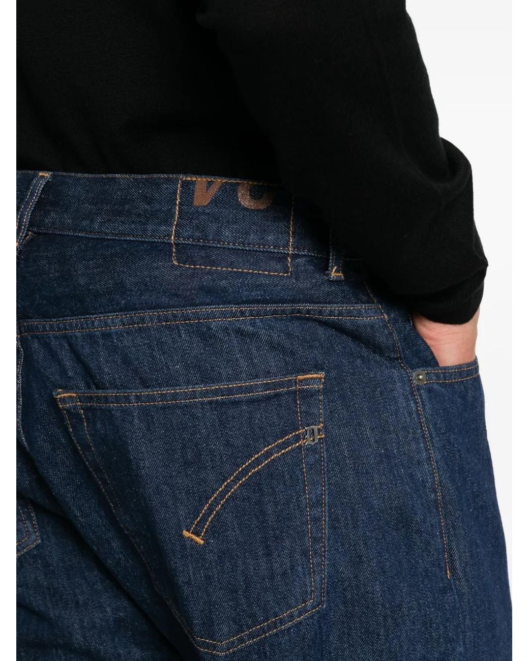 Dondup Blue Straight-Leg Jeans for men
