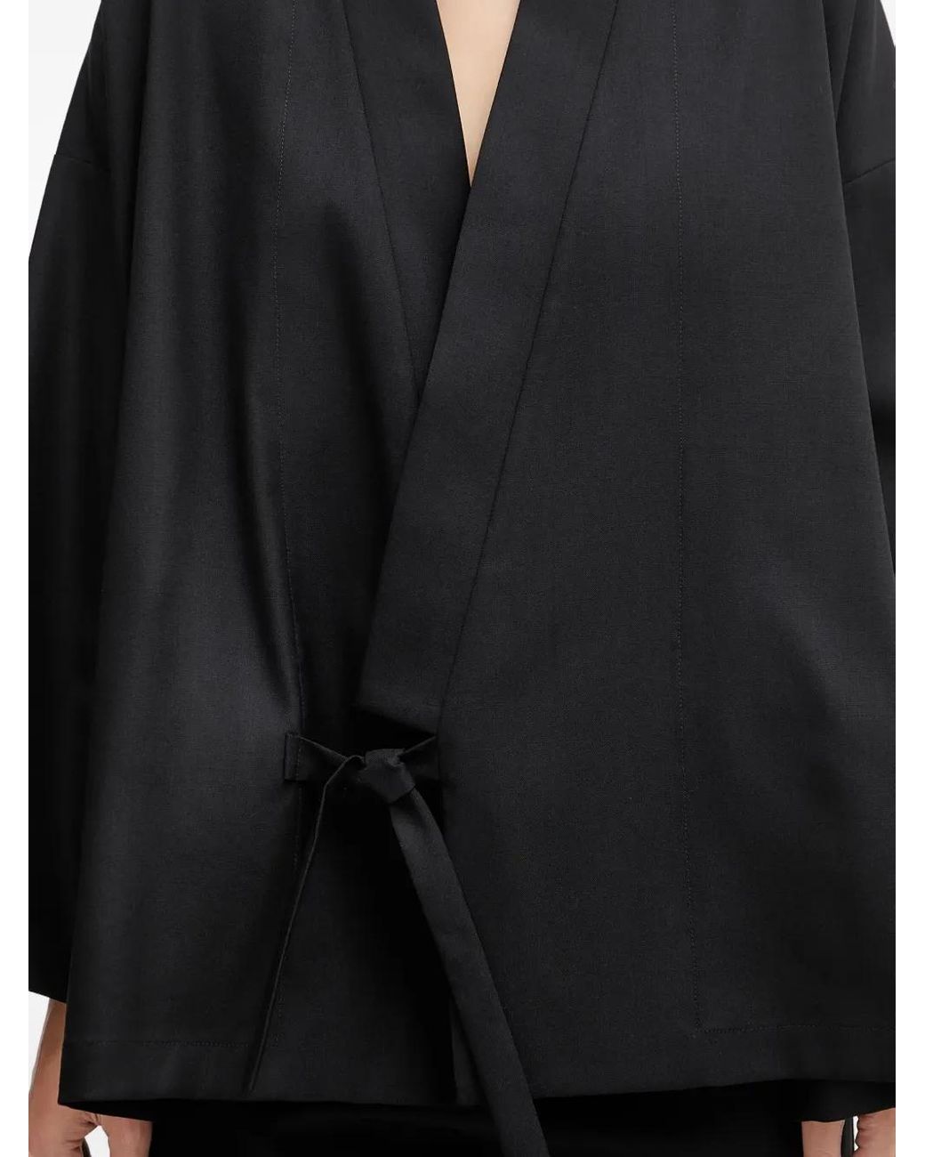 KENZO Black Tie-Waist Jacket