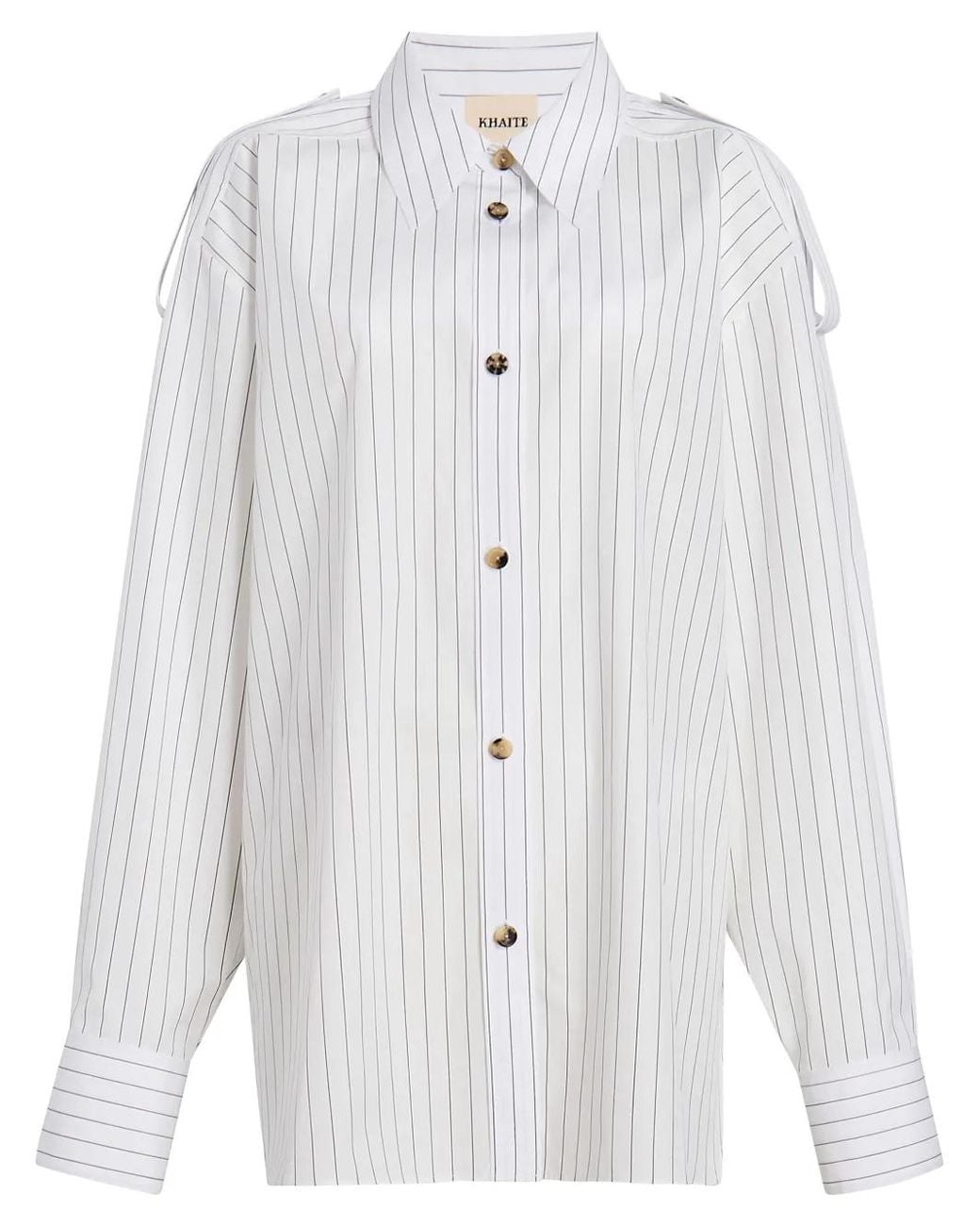 Khaite White The Tamal Shirt