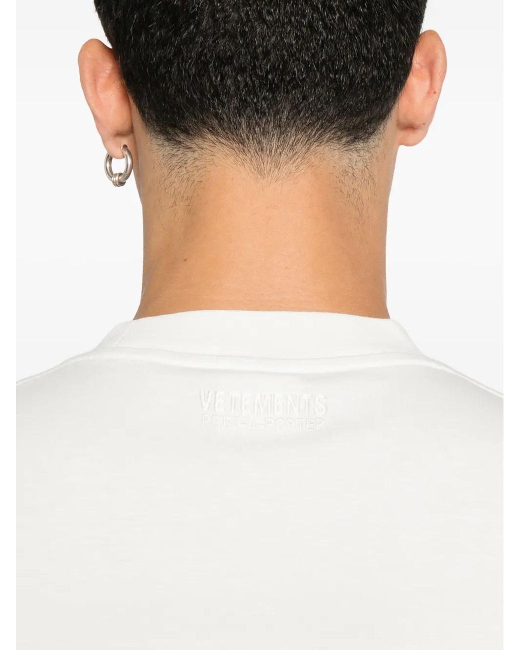 Vetements White Logo Regular T Shirt