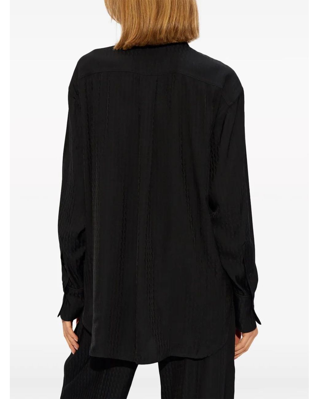 Camicia Con Monogramma di Victoria Beckham in Black