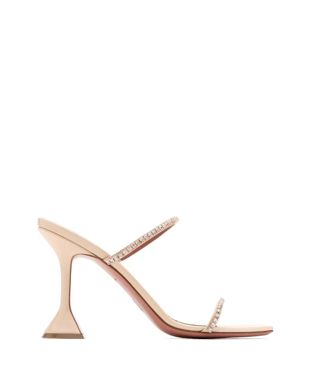 AMINA MUADDI White 95Mm Gilda Heeled Sandals