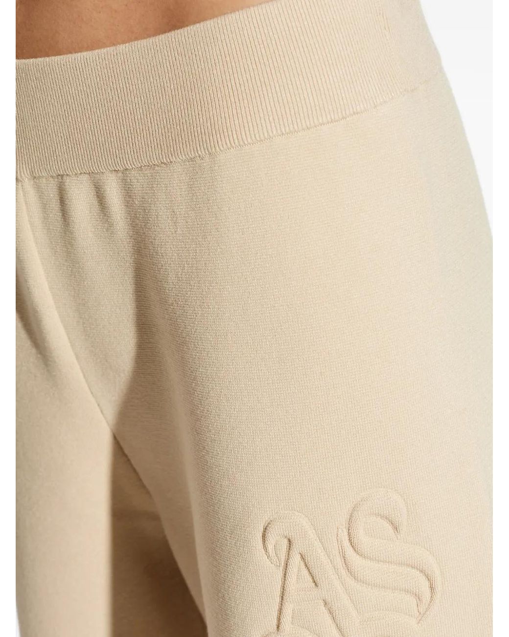 AllSaints Natural Sonny Logo-Embroidered Trousers
