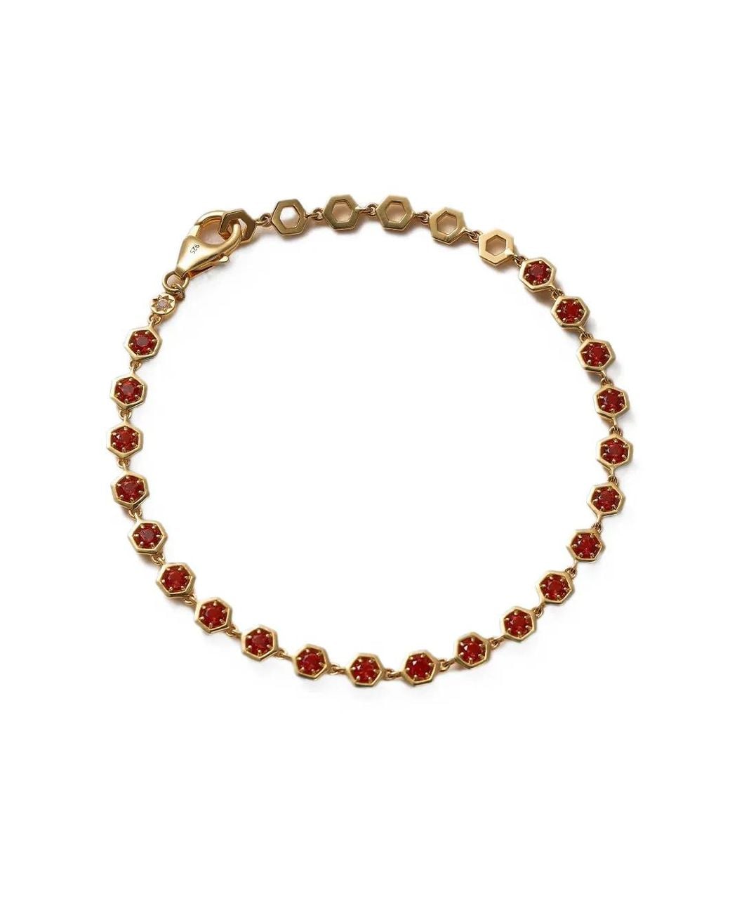 Astley Clarke Deco-Garnet And-Sapphire Bracelet in Metallic | Lyst