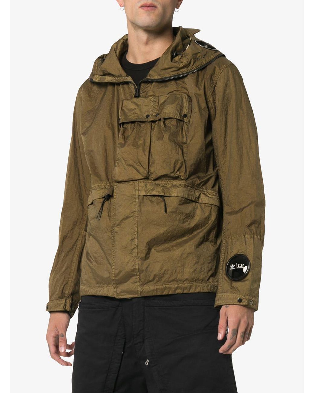 eetpatroon Bewolkt nerveus worden adidas X Cp Company Explorer goggle Hood Jacket in Green for Men | Lyst UK