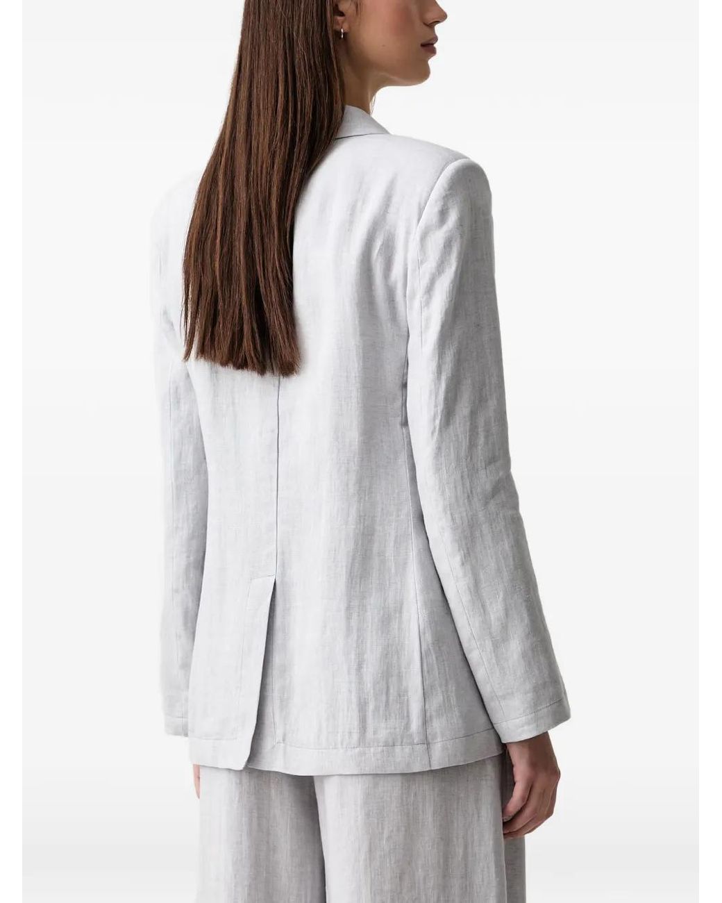 ViCOLO Gray Single-Breasted Notched-Lapels Blazer