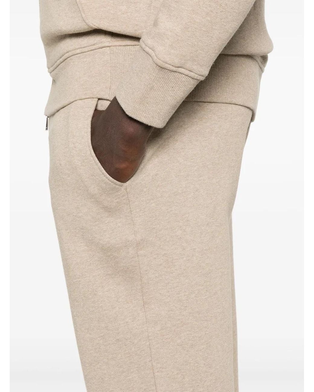 Canali Natural Mélange-Effect Track Pants for men
