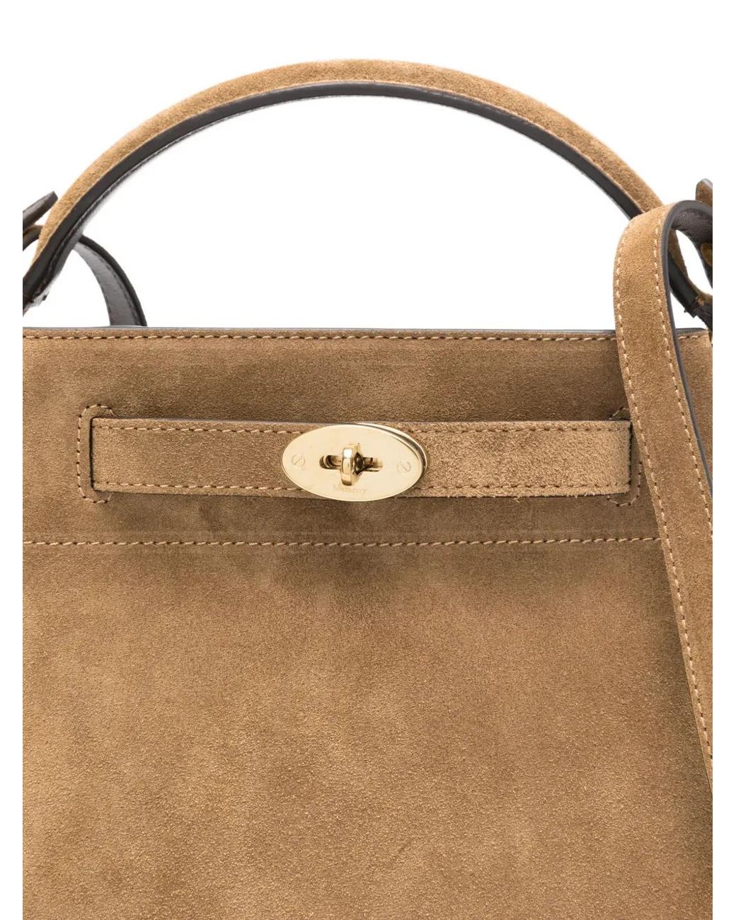 Mulberry Natural Islington Suede Bucket Bag