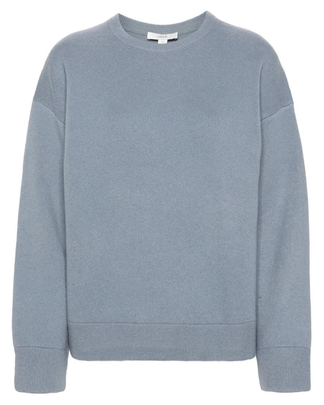 Vince Blue Drop-Shoulder Sweater