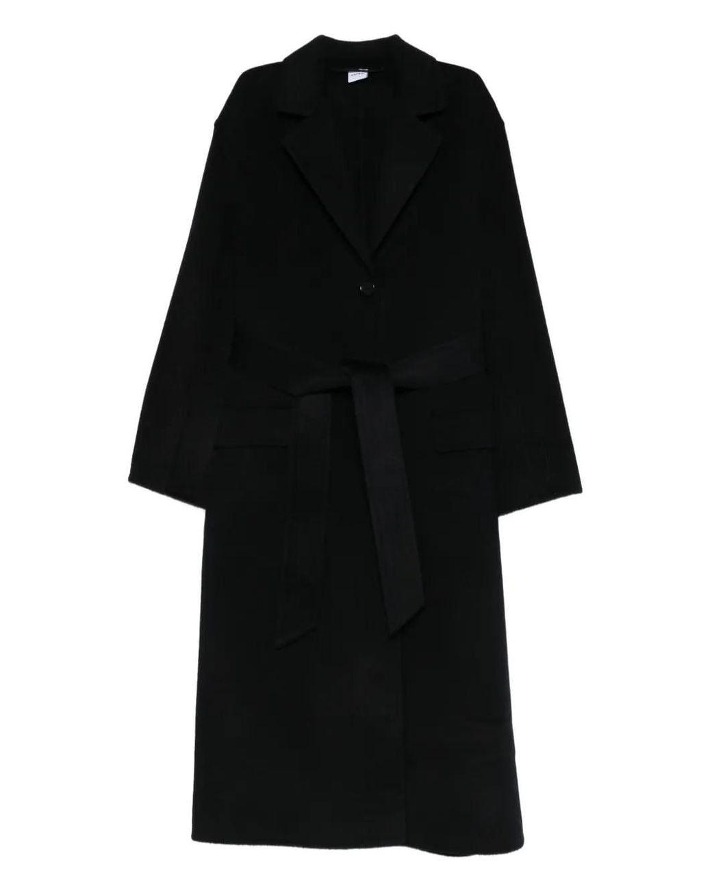 Aspesi Black Belted Pocket Coat