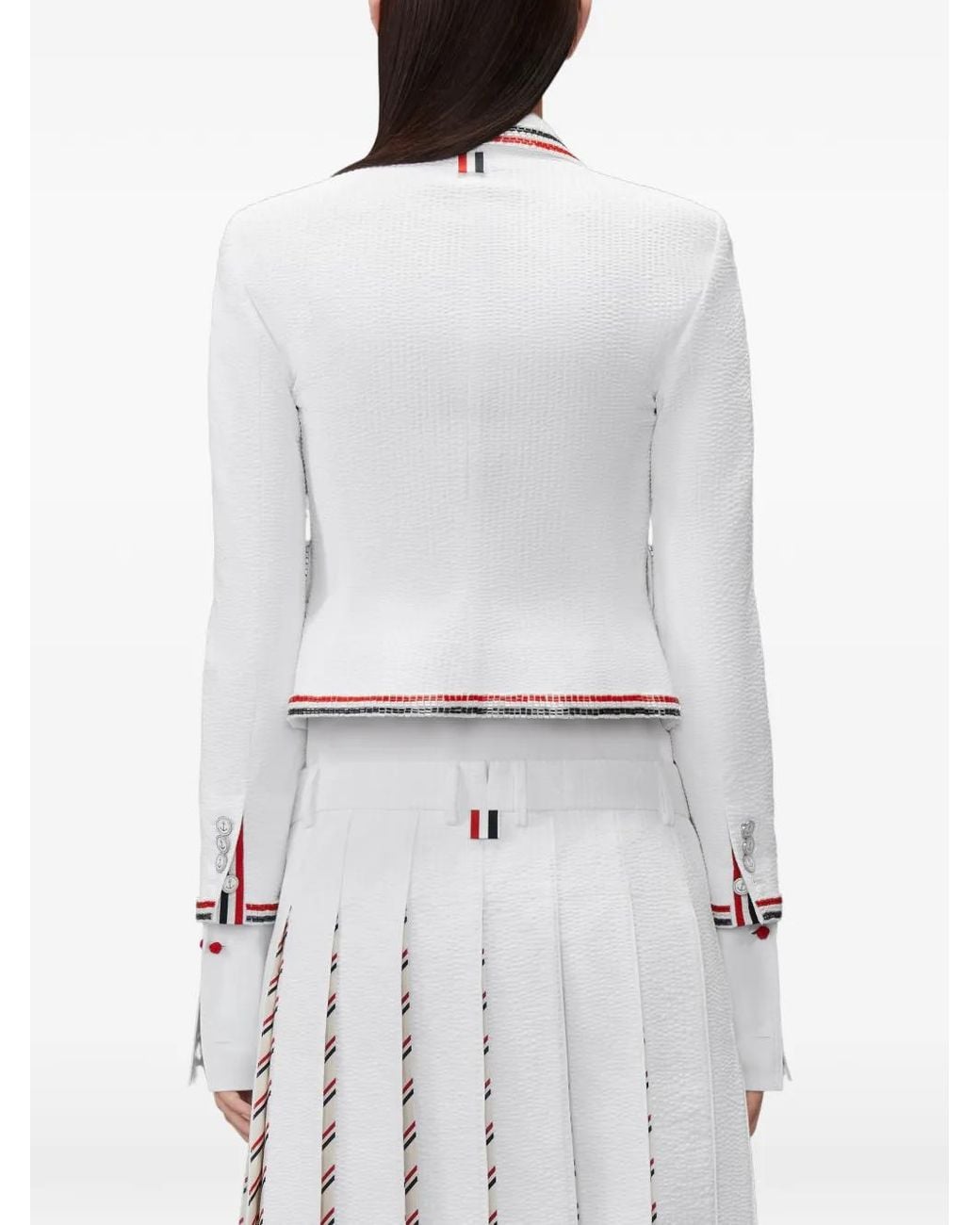 Giacca Crop di Thom Browne in White