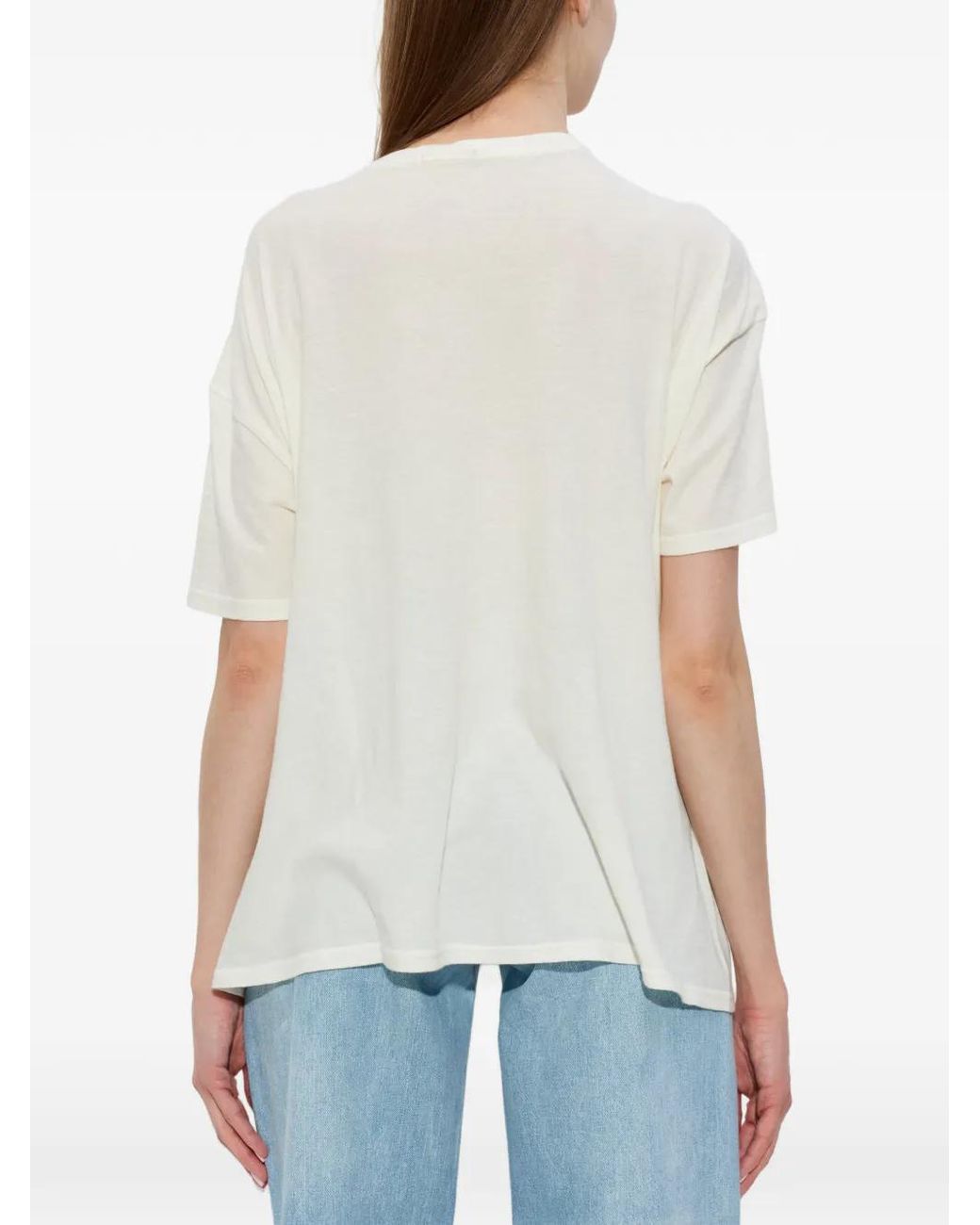 R13 White Print T-Shirt