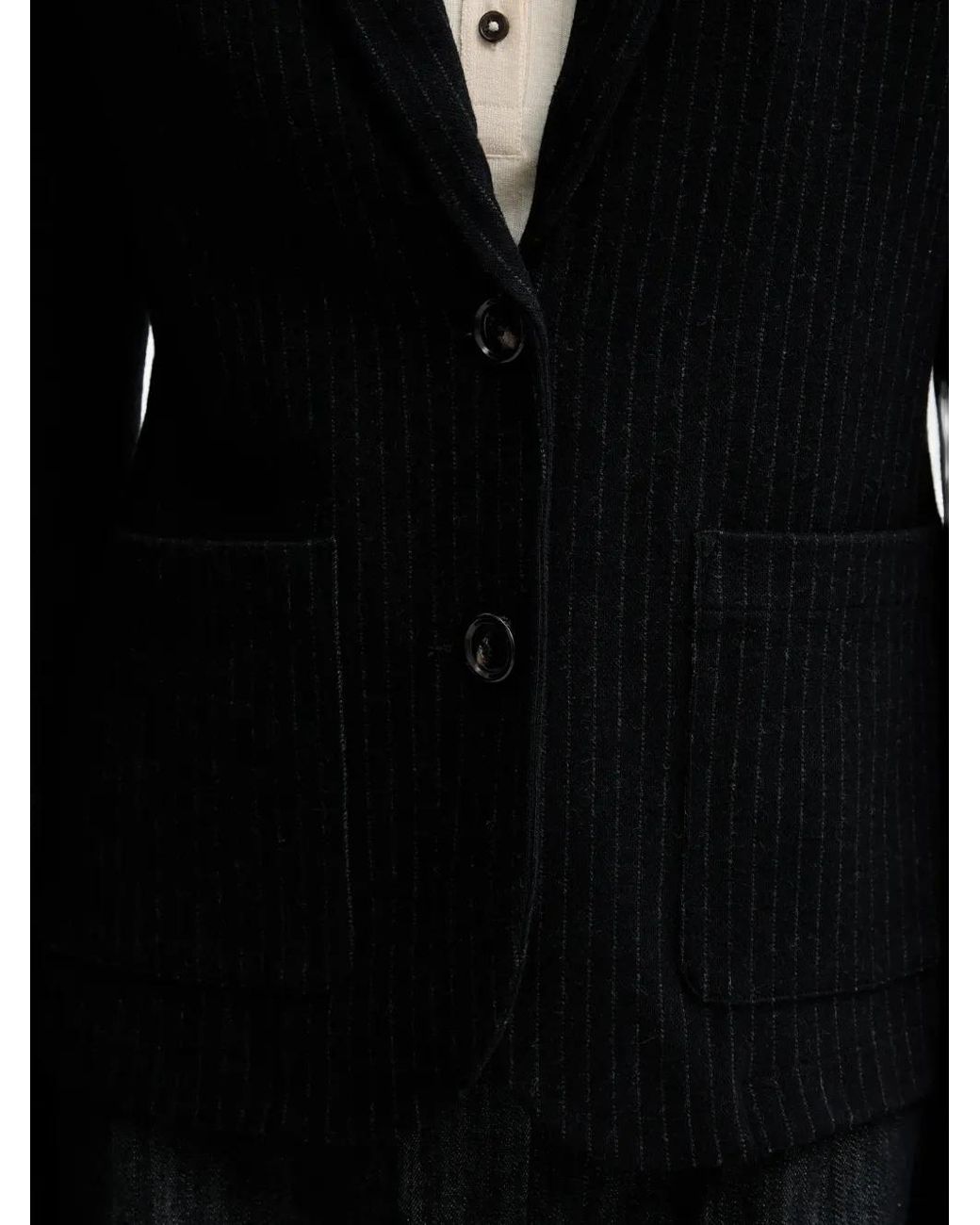 Marc O' Polo Black Pinstripe Pocket Jacket