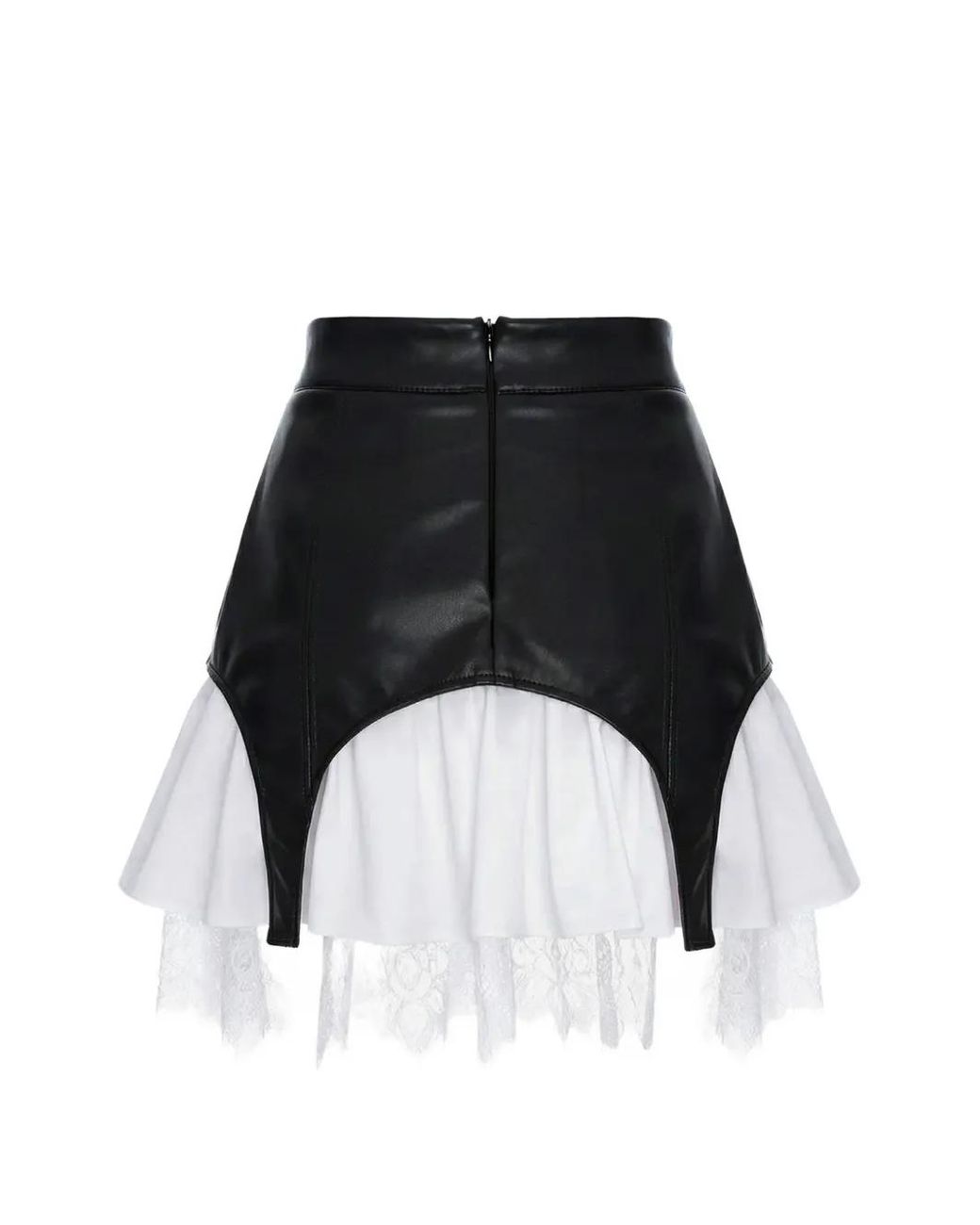 Hamza Black Swan Layered Skirt