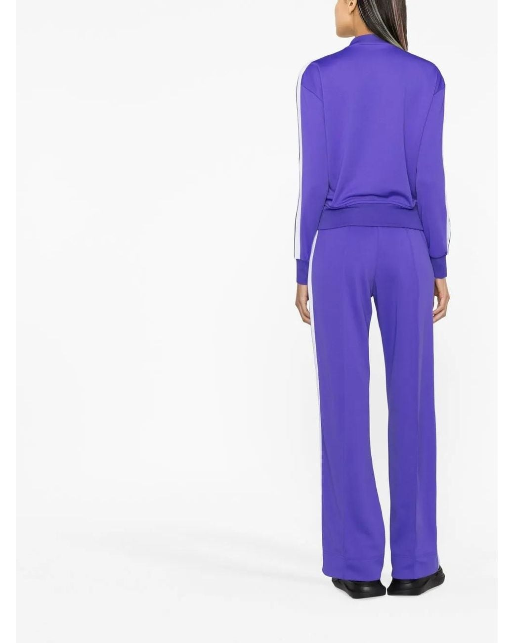 Palm Angels Purple Logo-print Track Jacket