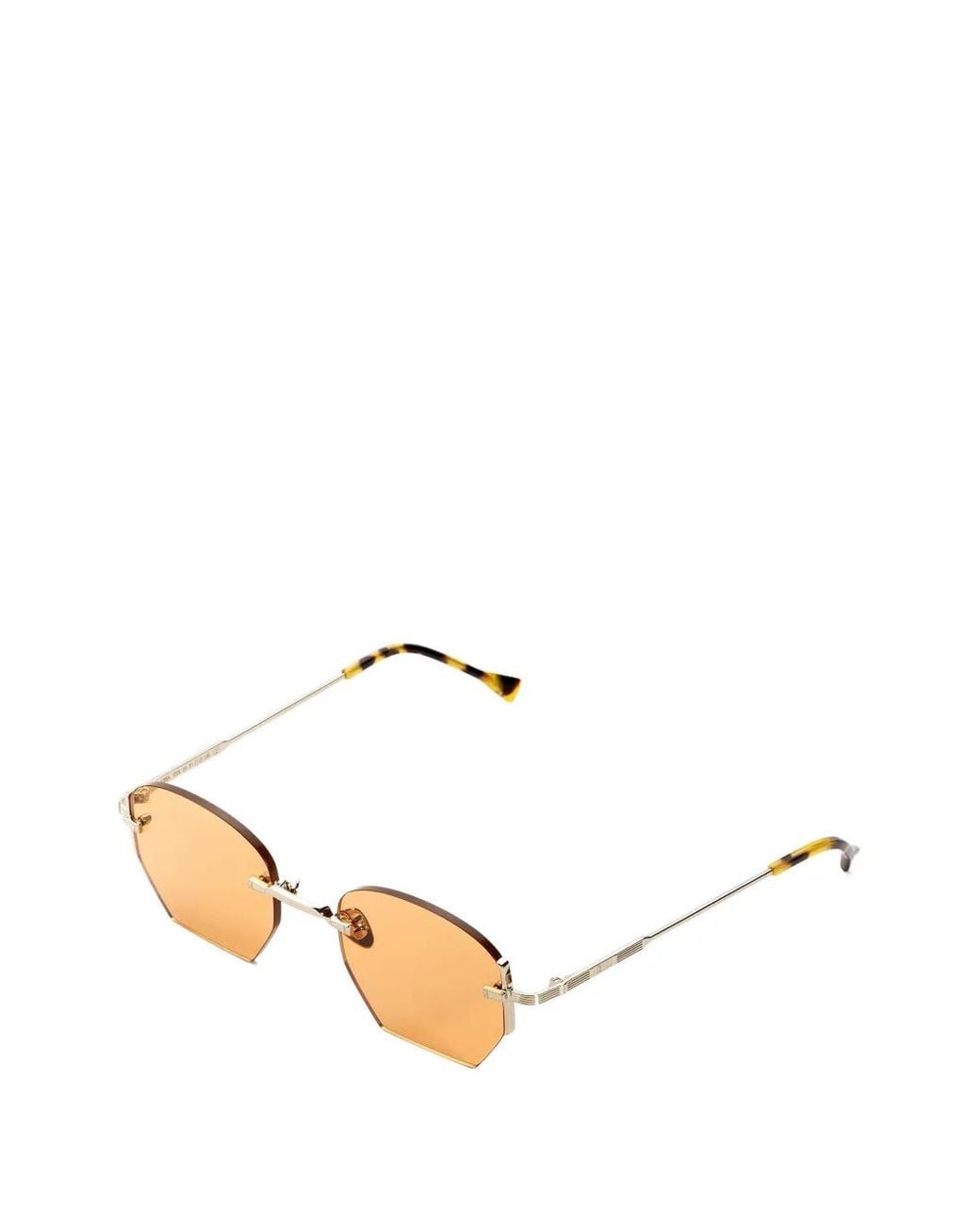 Kyme White Ezra Geometric-Frame Sunglasses