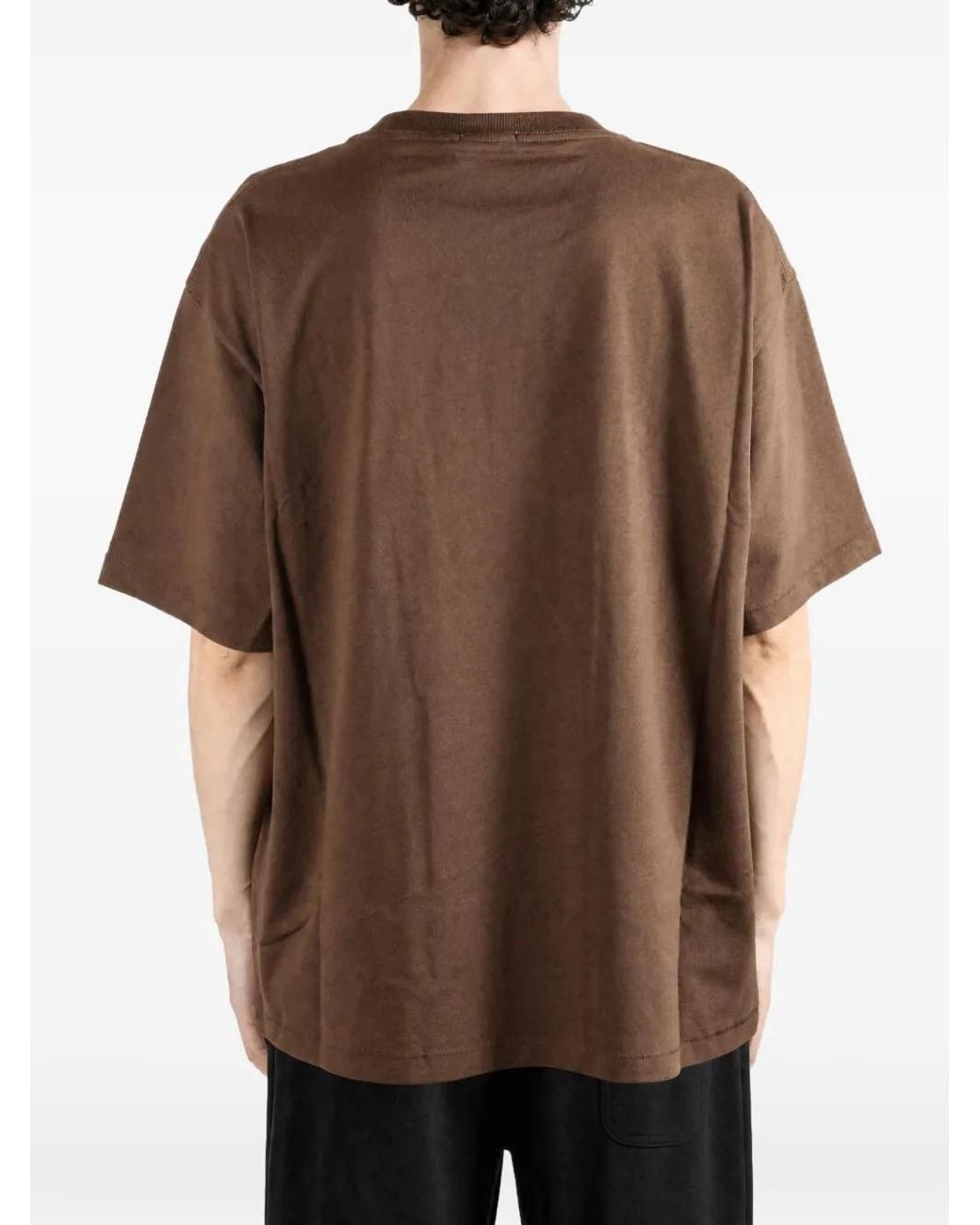 Bode Brown Horse-Patch Pocket T-Shirt for men