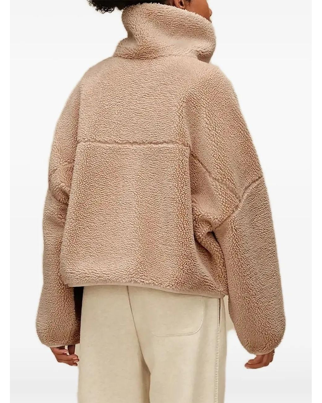 Ugg Natural Raynie Fleece Buckle-Collar Jacket