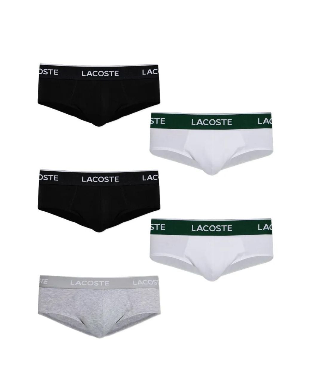 Lacoste White Lot De Slips À Taille À Logo for men