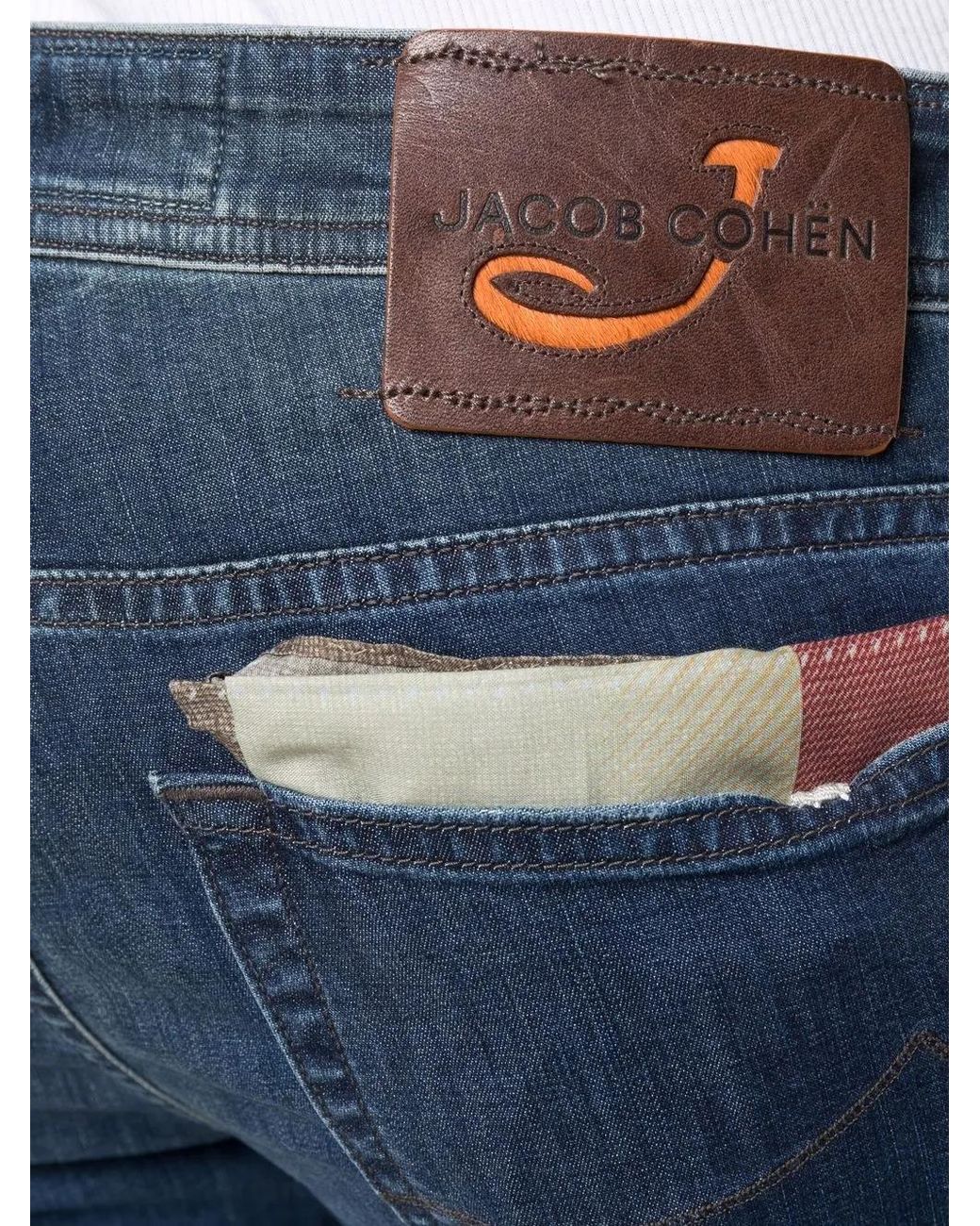 Jacob Cohen Blue Slim-Cut Denim Jeans for men