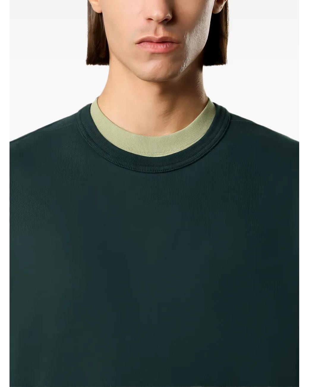 Stone Island Blue 6100049 Brushed Organic-Cotton Fleece Sweatshirt for men