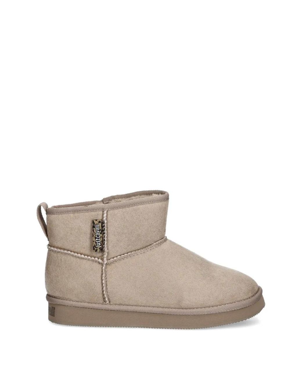 Just Cavalli Brown Seam Ankle Boots