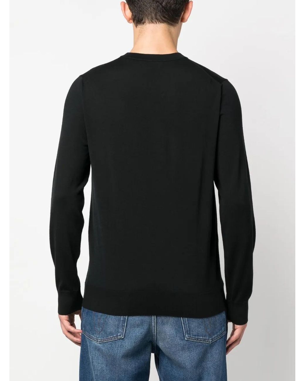 Brioni Fein Gestrickter Pullover in Black für Herren