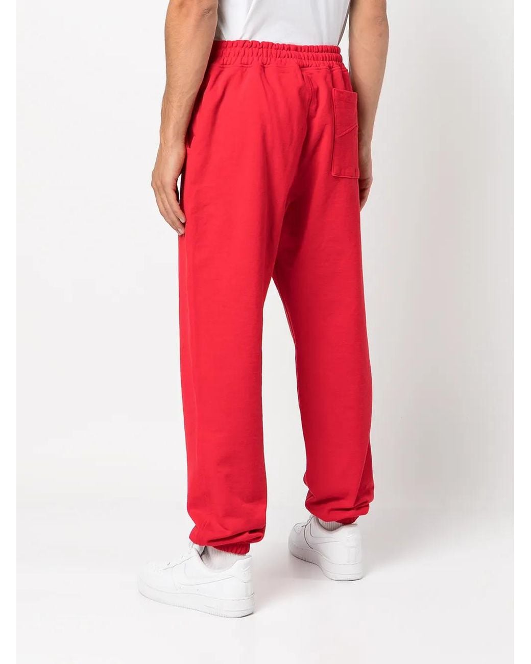 Rhude Embroidered-Logo Tapered Joggers for men