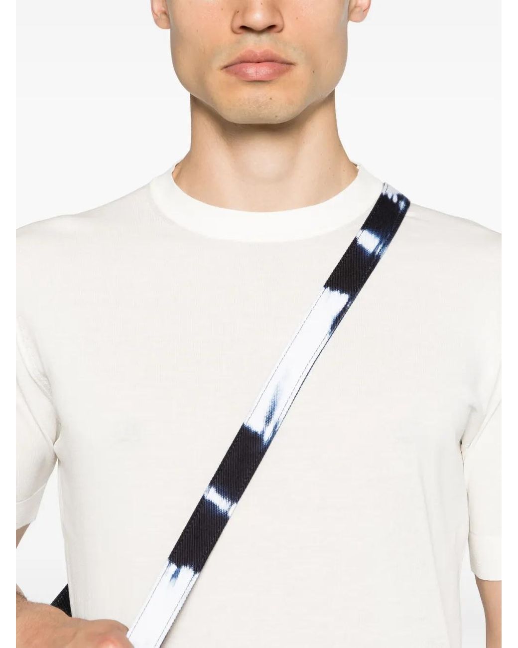 Dell'Oglio White Crew-Neck Cotton T-Shirt for men