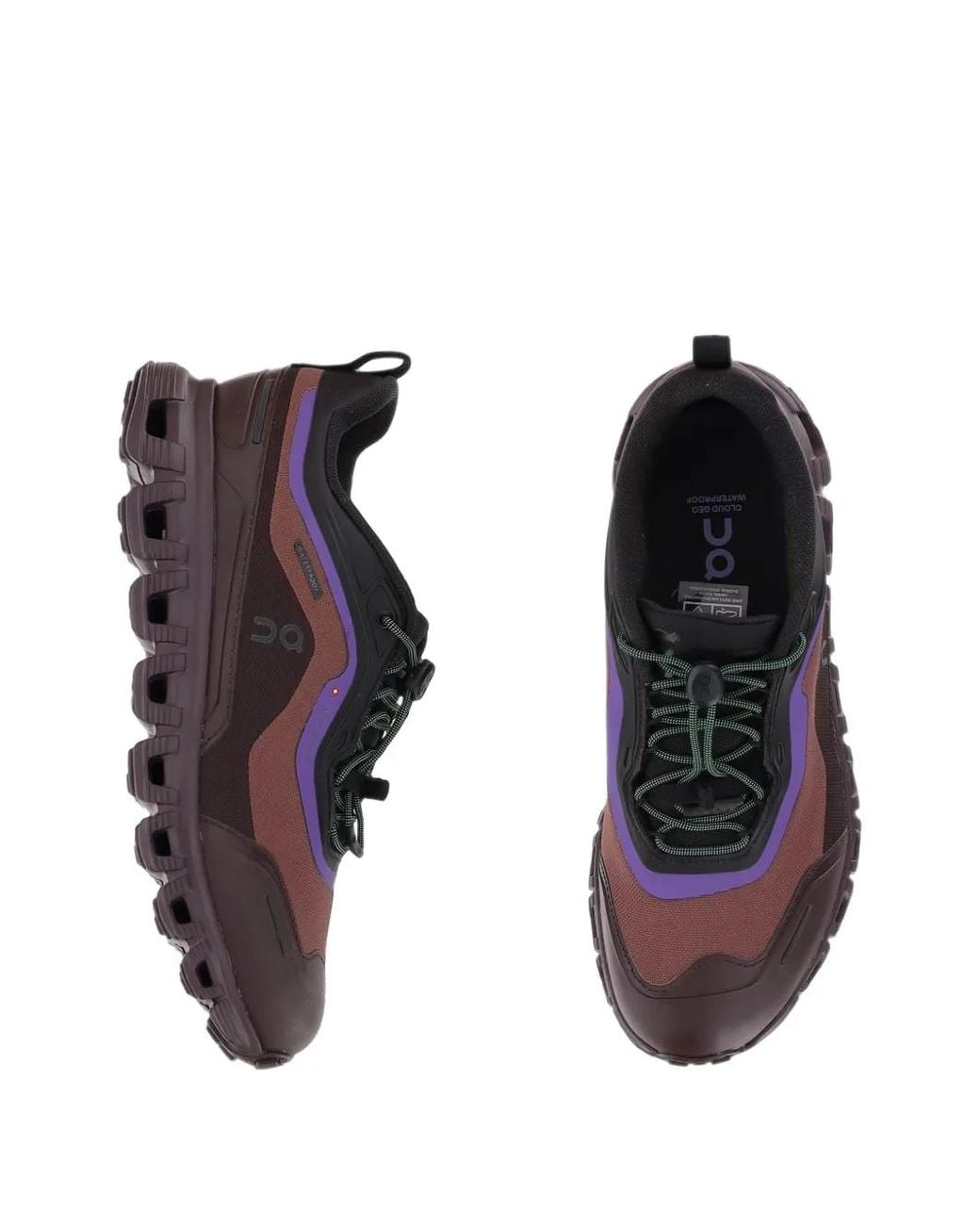 On Shoes Purple Cloud 6 Geo Waterproof Sneakers