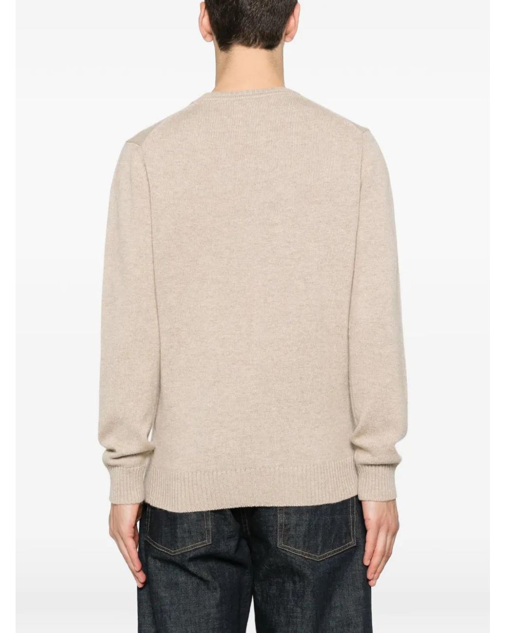 Kangra Natural Ribbed Sweater for men