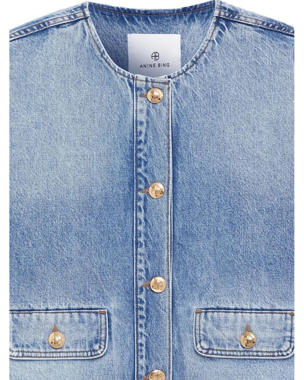 Anine Bing Blue Blanche Jacket Caspian
