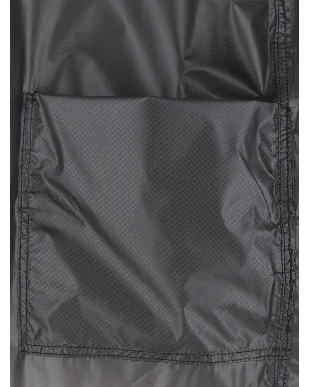 And Wander Blue Waterproof Ripstop Hooded Poncho for men