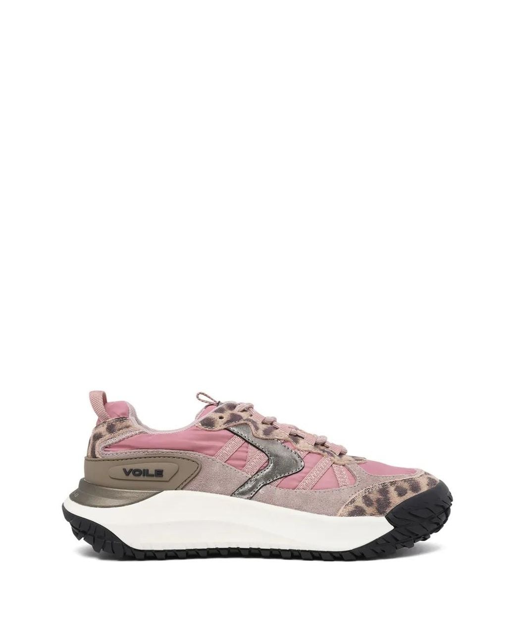 Voile Blanche Pink Baskets À Imprimé Léopard