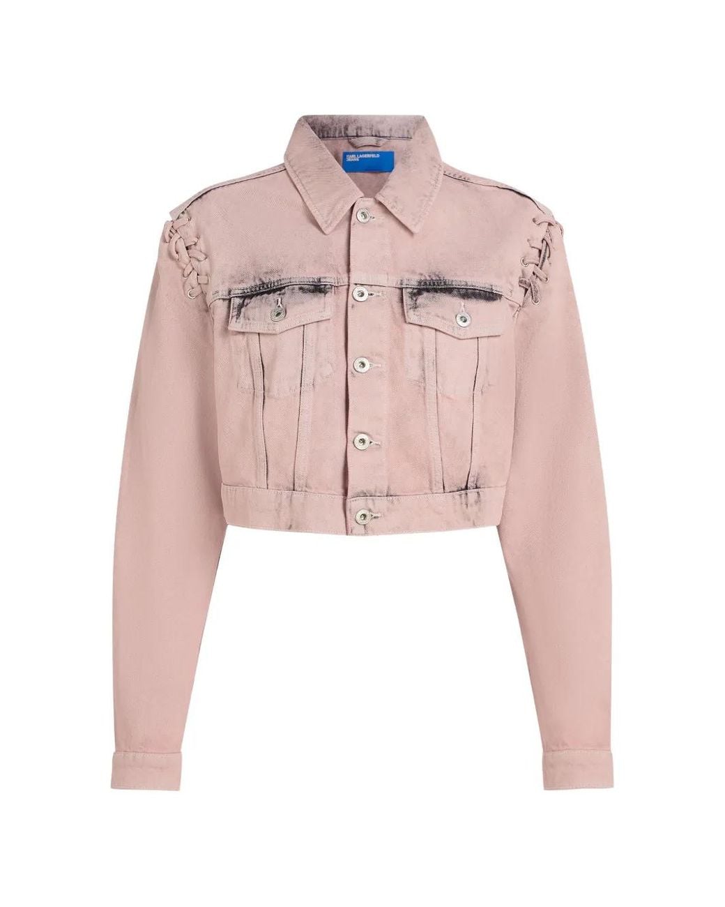 Karl Lagerfeld Pink Long-Sleeves Jacket