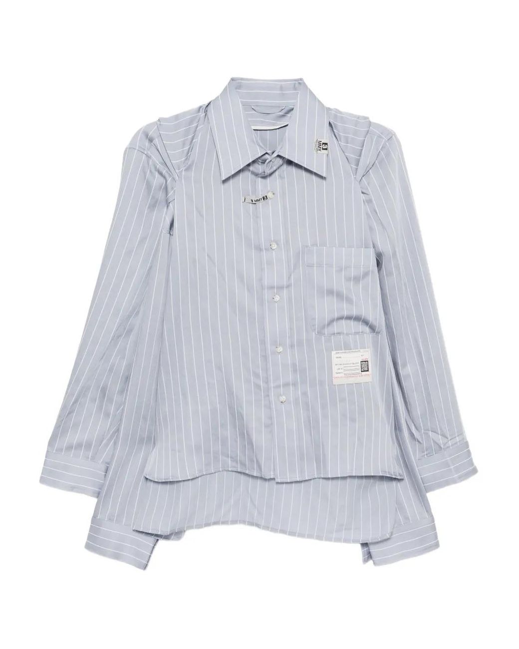 Maison Mihara Yasuhiro Gray Shawl Layered Shirt