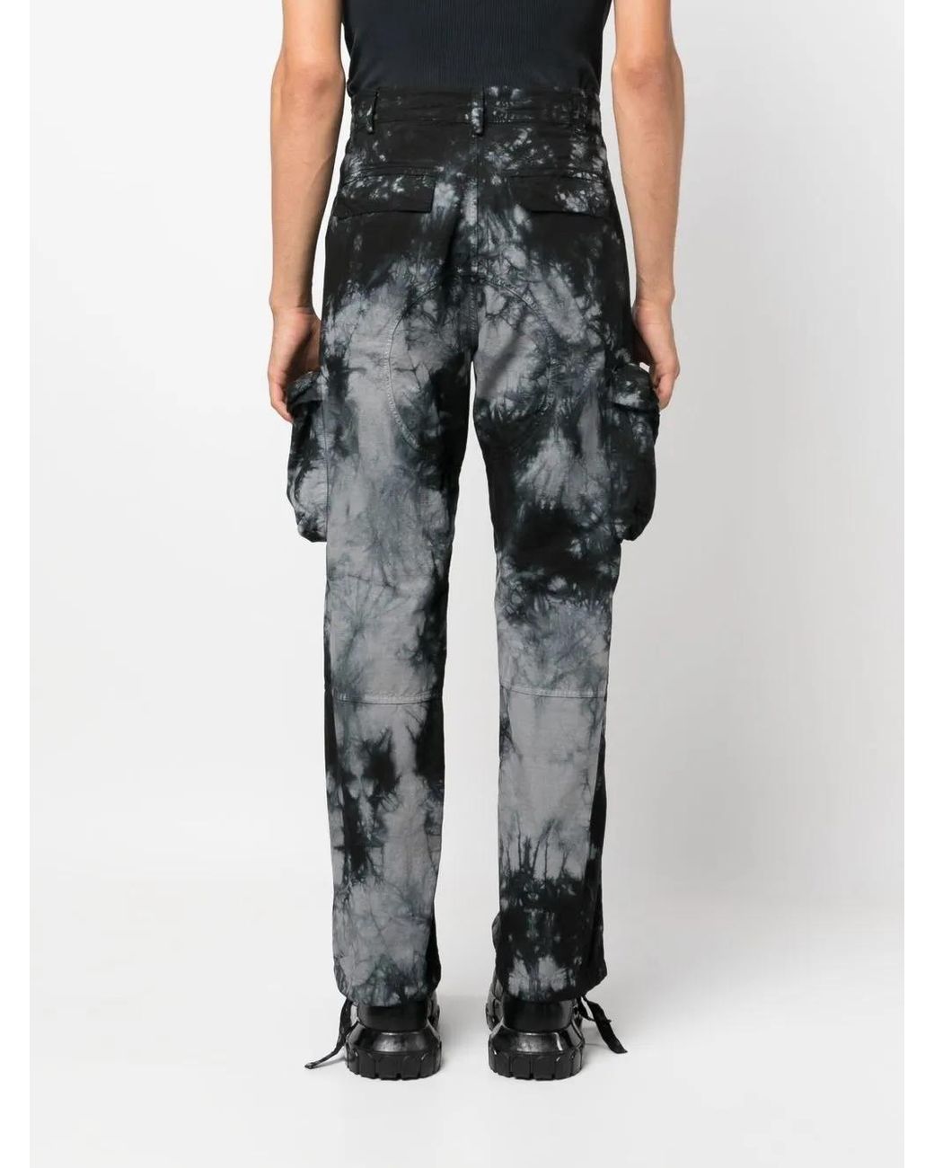 Off-White c/o Virgil Abloh Gray Bounce Tie Dye Cargo Pants Grey for men
