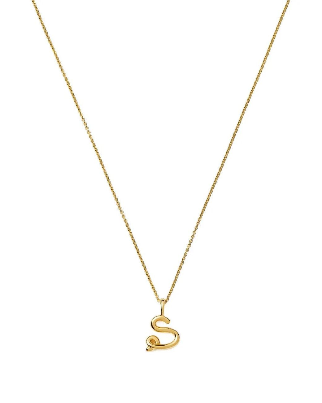 Missoma Metallic Initial-Pendant Necklace