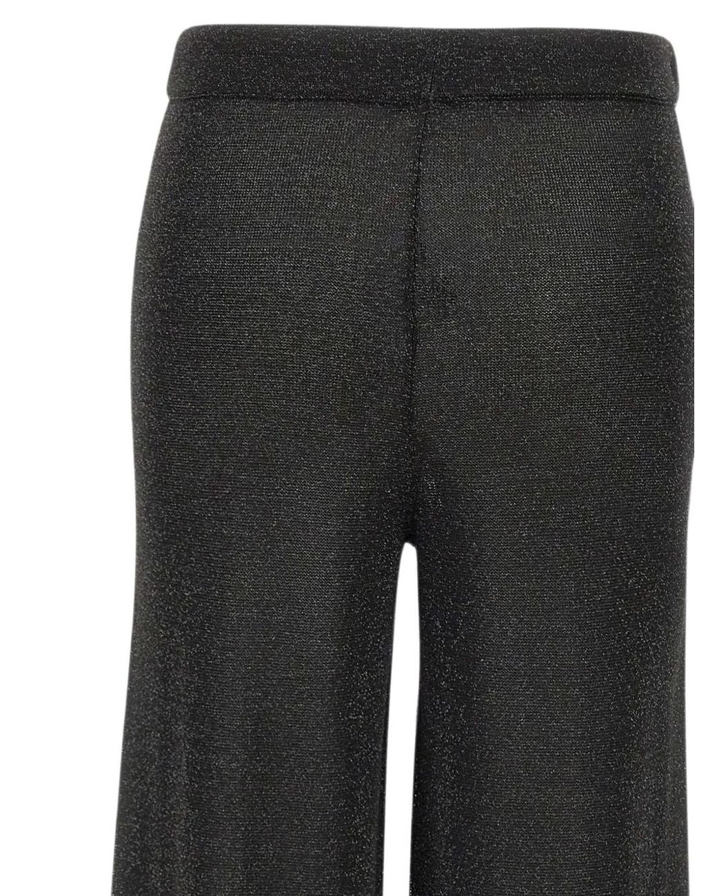 Kangra Black Knit Palazzo Pants