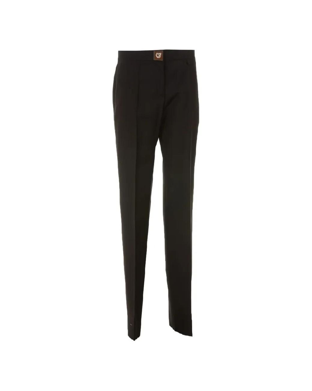 Givenchy Black Turnlock-Detail Trousers