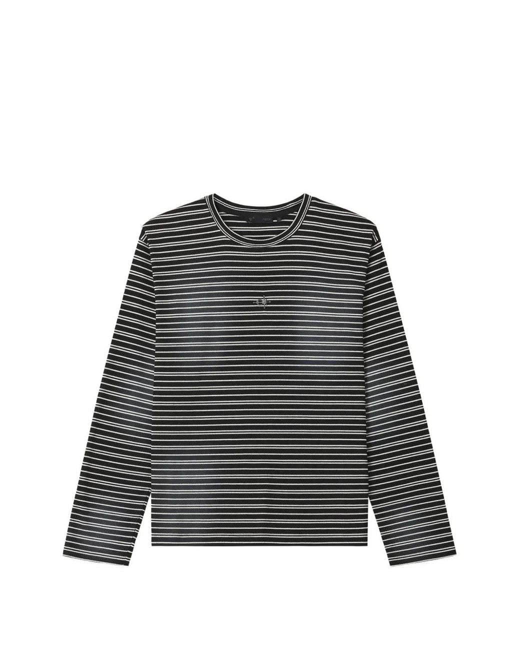 FIVE CM Black Striped Long-Sleeve T-Shirt for men