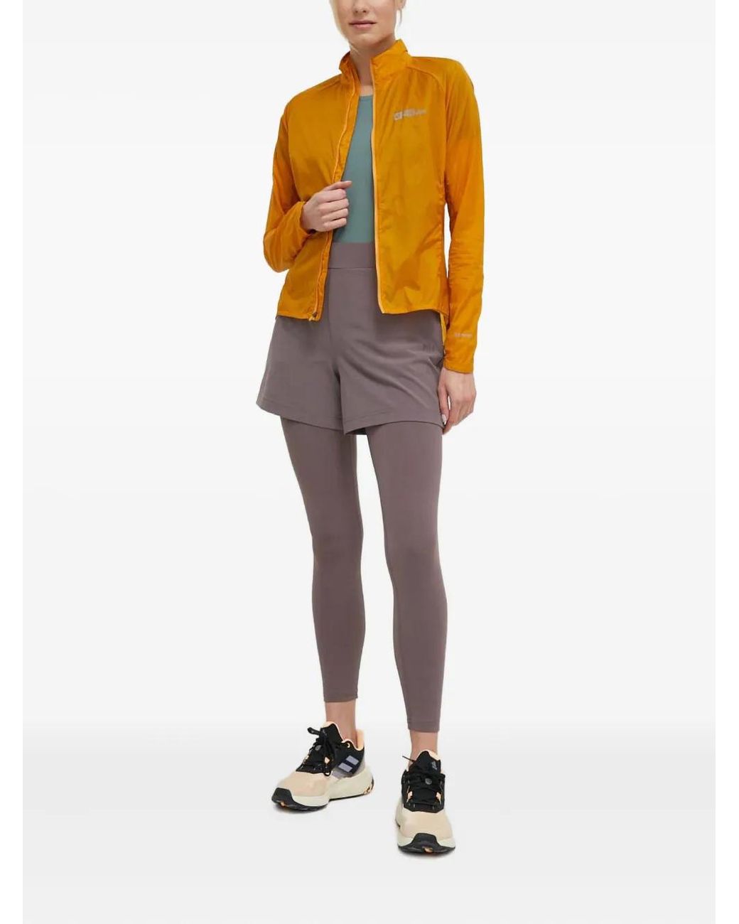 Jack Wolfskin Orange Gravex Wind Zip-Fastening Performance Jacket