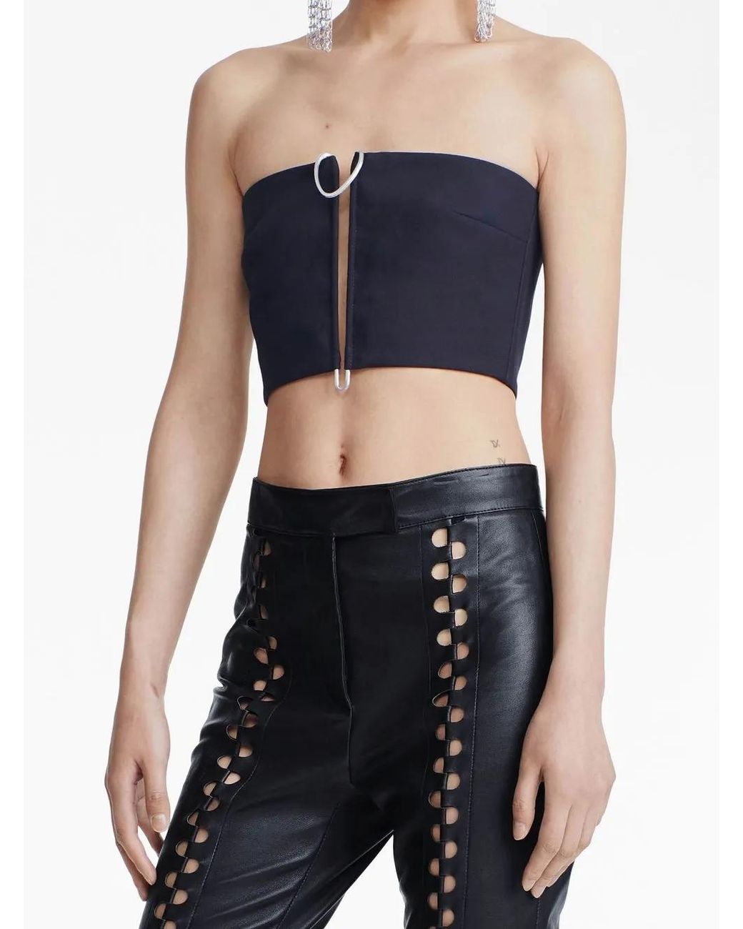 Dion Lee Blue Mobius Bandeau Top