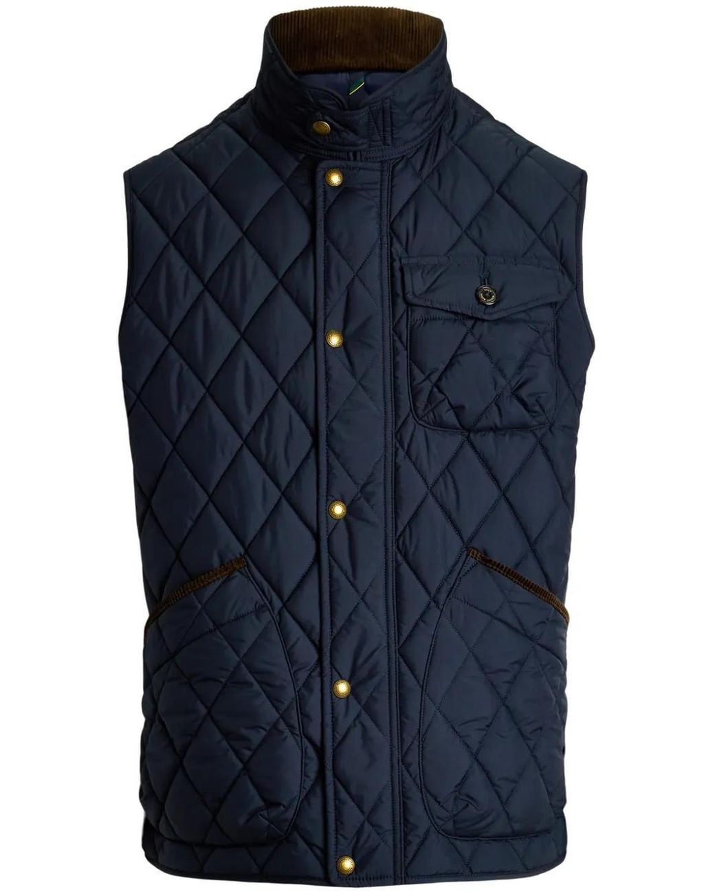 Polo Ralph Lauren Blue Quilted Gilet for men
