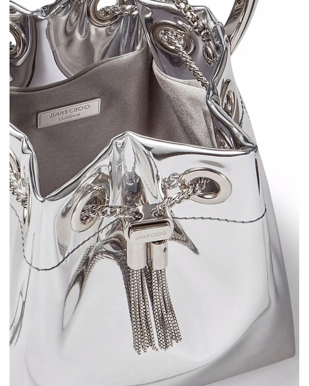 Borsa a secchiello di Jimmy Choo in White