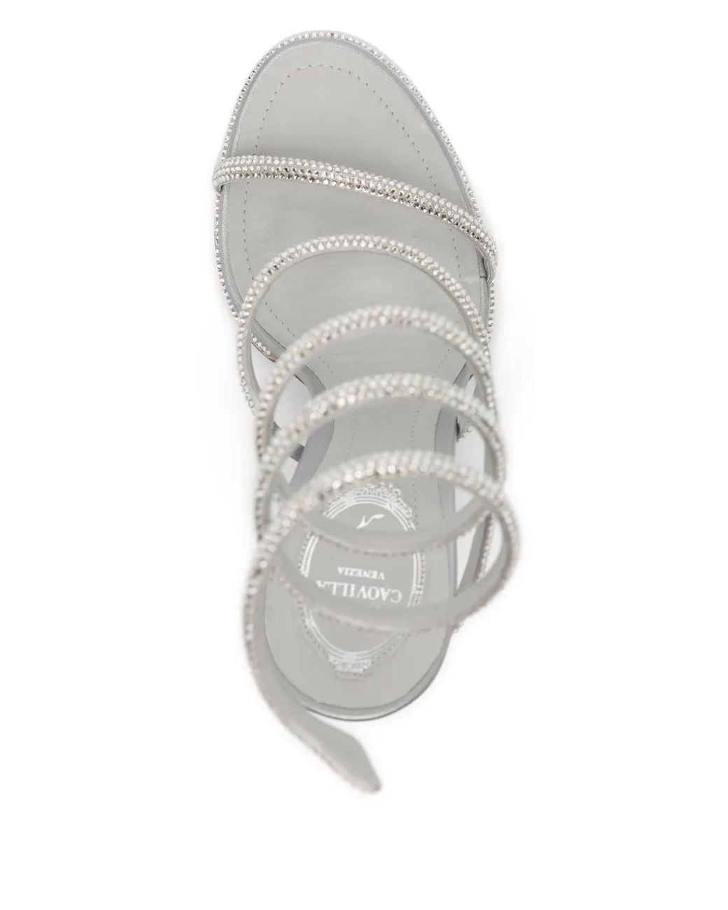 Rene Caovilla White 110Mm Cleo Sandals