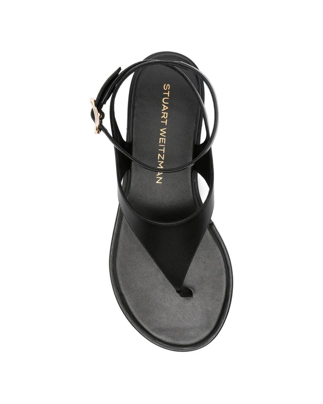 Stuart Weitzman White Marley Flat Sandals